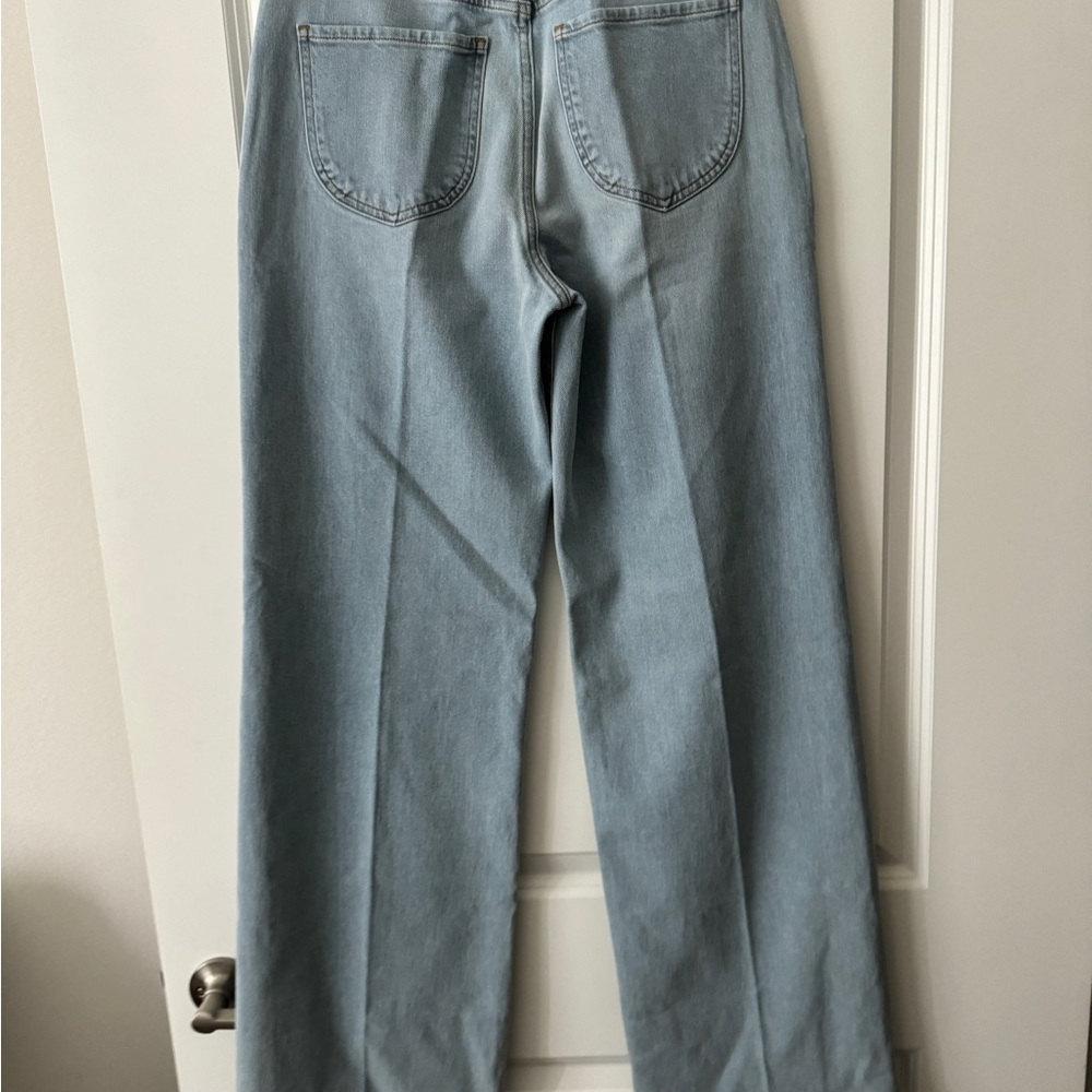 FRAME Ali Wide Leg Triple Waist Tie Jeans Size 27 wideleg, barrel, bell bottoms - Picture 13 of 15